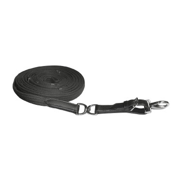 Lange leidsel Waldhausen met stopper en draaibaar oog Zwart