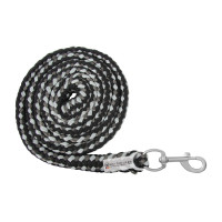 Longe van halster Waldhausen Plus met musketon Zwart / grijs Longe van halster Waldhausen Plus met musketon Zwart / grijs