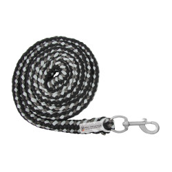 Longe van halster Waldhausen Plus met musketon Zwart / grijs Longe van halster Waldhausen Plus met musketon Zwart / grijs