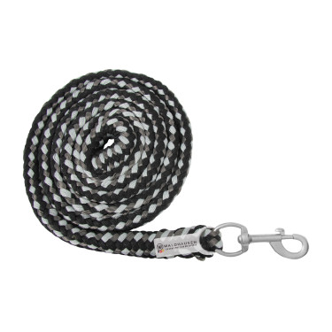 Longe van halster Waldhausen Plus met musketon Zwart / grijs Longe van halster Waldhausen Plus met musketon Zwart / grijs