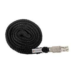 Longe met halster Waldhausen Plus met paniekhaak Zwart Longe met halster Waldhausen Plus met paniekhaak Zwart