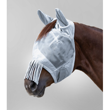 Waldhausen Premium vliegenmasker met oorbescherming en franje op het voorhoofd Waldhausen Premium vliegenmasker met oorbescherming en franje op het voorhoofd