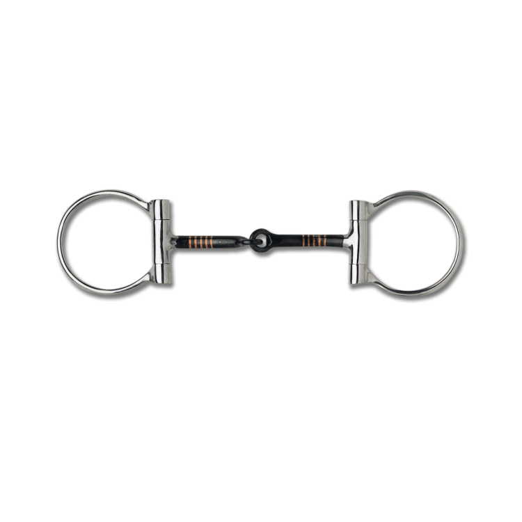 D-trens met ringen D Waldhausen Snaffle Bit