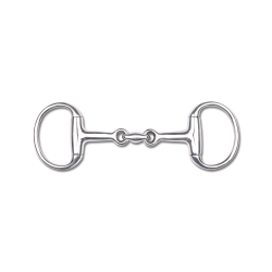 Olijfvormig bit Waldhausen pony dubbel gebroken