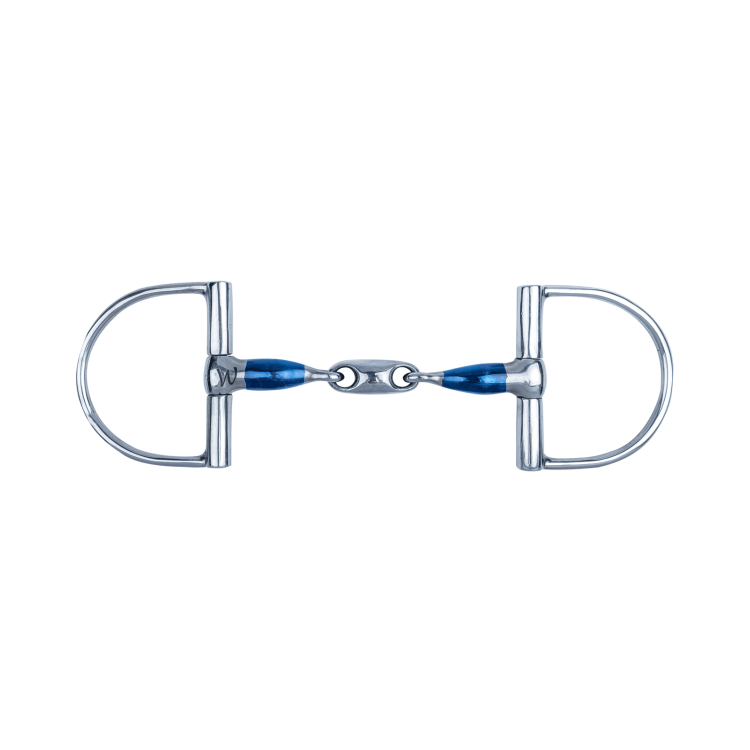 Waldhausen Sweet Iron D-Ring bit met dubbele breuk anatomisch