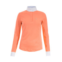 Lange mouwen polo Blaire Horze dames Zalmroze