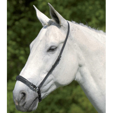 Verstelbare Duitse neusriem Waldhausen S-Line Zwart