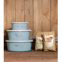 Petite gamelle Waldhausen avec couvercle Turkoois Blauw