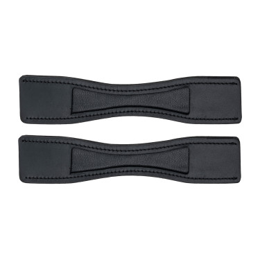 Protection d'éperons Waldhausen cuir la paire Zwart