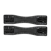 Protection d'éperons Waldhausen cuir verni la paire Zwart leder