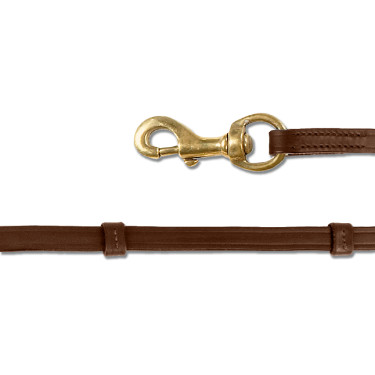 Rênes Island Waldhausen mousqueton Bruin / goudkleurig