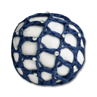 Résille Waldhausen cristaux scintillants Blauw