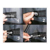 Safe-Gum Waldhausen 6 élastiques mousquetons Grijs Safe-Gum Waldhausen 6 élastiques mousquetons Grijs