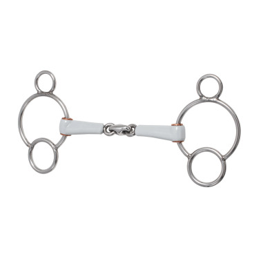 Bit met 3 ringen Beris dubbel gebroken Medium