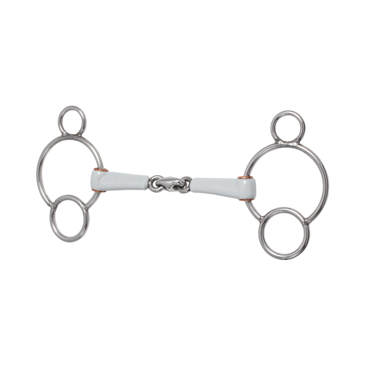 Bit met 3 ringen Beris dubbel gebroken Bit met 3 ringen Beris dubbel gebroken