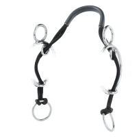 Neusriemonderlegger Beris Combi bit Zwart