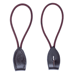 Korte Pelham leren riem Beris per 2 Bruin