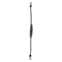 Lanière combinée Beris cuir la pièce Zwart