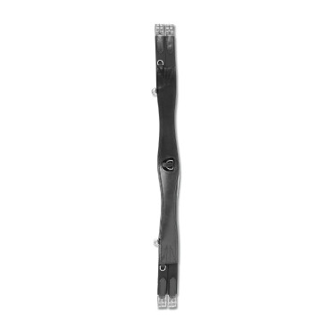 Elastische leren singel Waldhausen Zwart