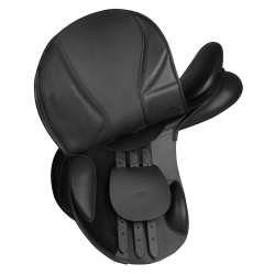 Waldhausen Comfort springzadel van leer Zwart