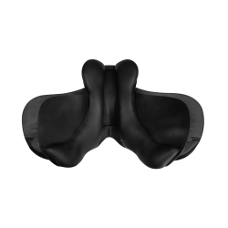 Waldhausen Comfort springzadel van leer Zwart