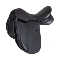 Waldhausen dressuurzadel Comfort pony leer Zwart