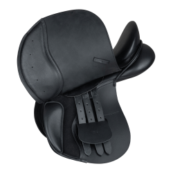 Waldhausen veelzijdigheidszadel Comfort leer Zwart