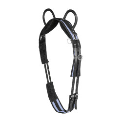 Waldhausen longeersingel met 2 handvatten Zwart / grijs