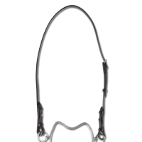 Waldhausen leren halster voor chifney Zwart