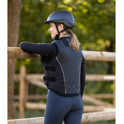 Swing P19 veiligheidsvest met ritssluiting voor volwassenen Zwart / grijs