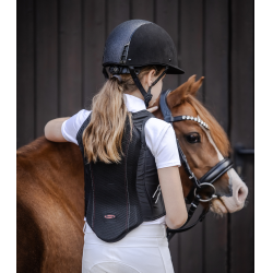 Zachte rugbeschermer Swing P07 voor kinderen Zwart