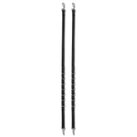 Vaste nylon teugels Star Zwart