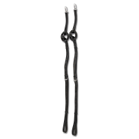 Star bijzetteugels met rubberen ringen Zwart Star bijzetteugels met rubberen ringen Zwart