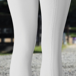 Siliconen full seat rijbroek Tiffany B Vertigo dames Glanzend wit Siliconen full seat rijbroek Tiffany B Vertigo dames Glanzend wit