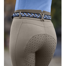 Gevlochten riem ELT Karla Hemelsblauw / beige / asfalt