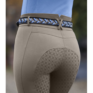 Gevlochten riem ELT Karla Hemelsblauw / beige / asfalt