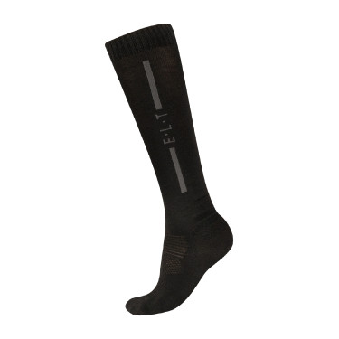 Unisex ELT merinos paardrijsokken Zwart Unisex ELT merinos paardrijsokken Zwart