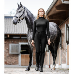 ELT rijbroek met hoge taille Oktavia Curved Zwart ELT rijbroek met hoge taille Oktavia Curved Zwart