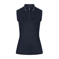 Mouwloze technische polo ELT Paris Diepblauw