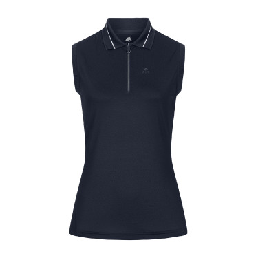 Mouwloze technische polo ELT Paris Diepblauw