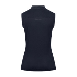 Mouwloze technische polo ELT Paris Diepblauw