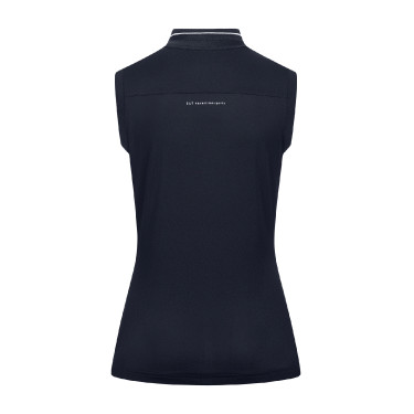 Mouwloze technische polo ELT Paris Diepblauw