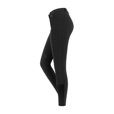 Rijbroek ELT Micro grip knieën Zwart