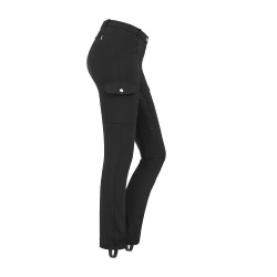 ELT Micro Jodhpur Cargo rijbroek met siliconen Zwart ELT Micro Jodhpur Cargo rijbroek met siliconen Zwart