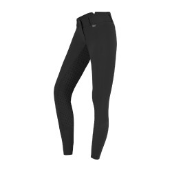 Rijbroek ELT Micro Sport silicone hoge taille Zwart