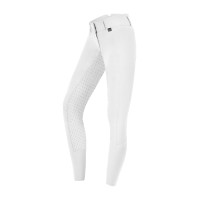 Rijbroek ELT Micro Sport silicone hoge taille Wit