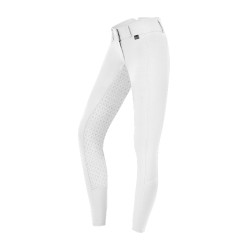 Rijbroek ELT Micro Sport silicone hoge taille Wit