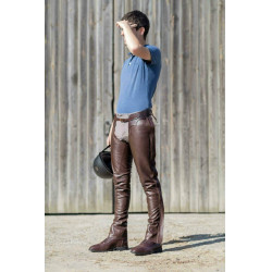 Lange Leren Chaps Dy'on Bruin Lange Leren Chaps Dy'on Bruin