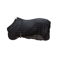 Lichtgewicht gestreepte vliegendeken Kentucky Zwart