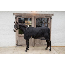 Lichtgewicht gestreepte vliegendeken Kentucky Zwart Lichtgewicht gestreepte vliegendeken Kentucky Zwart